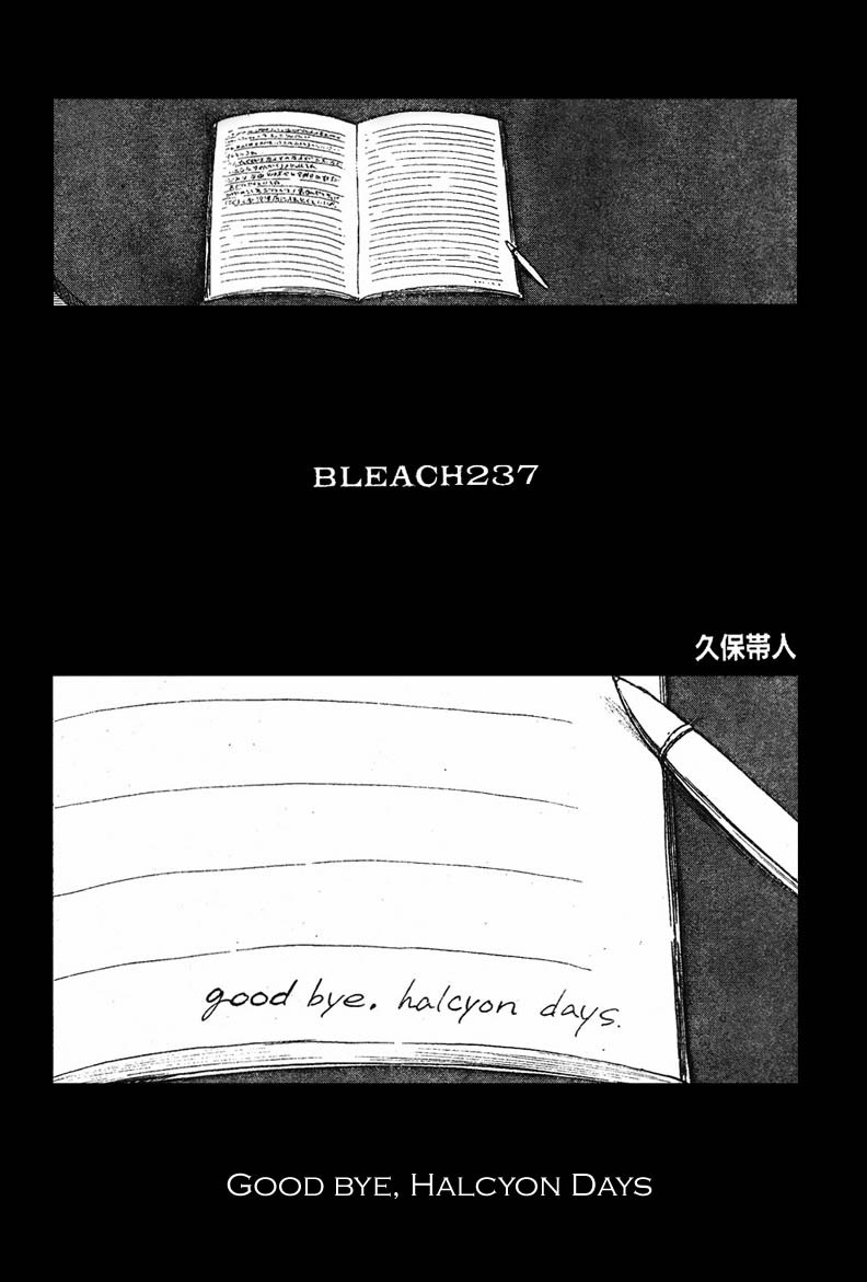 Bleach Chapter 237 Goodbye Halcyon Days Everything And Nothing